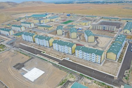 Военный городок на границе Казахстана с Кыргызстаном