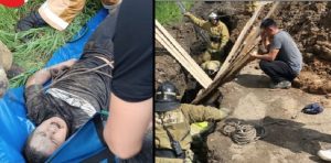 Парень Щучинск засыпало траншея