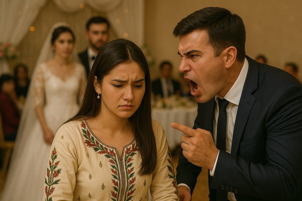 кричит на жену