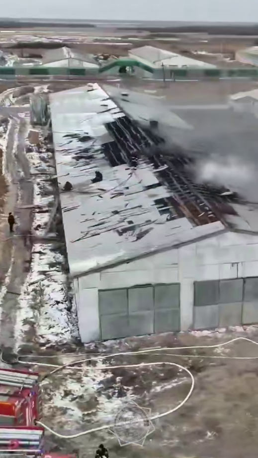 Пожар на птицефабрике случился на севере страны