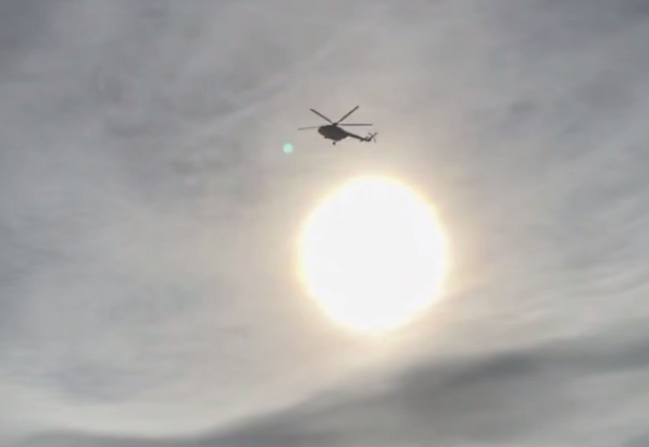 Санавиация доставила двухлетнюю девочку в больницу Жезказгана вертолет санавиация