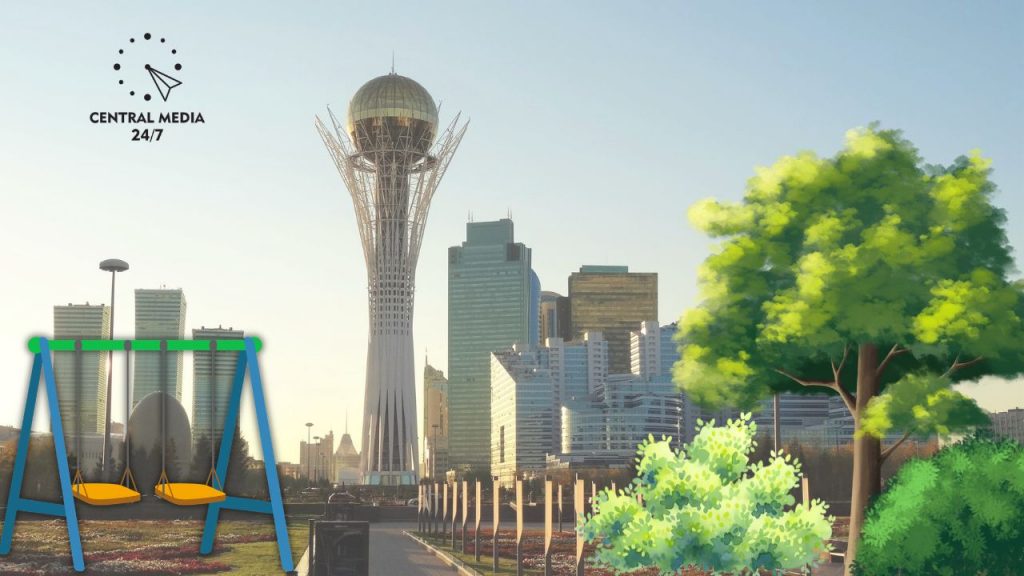 Гамаки, качающийся мост и дождевой сад: как изменят улицу Сарайшык в Астане