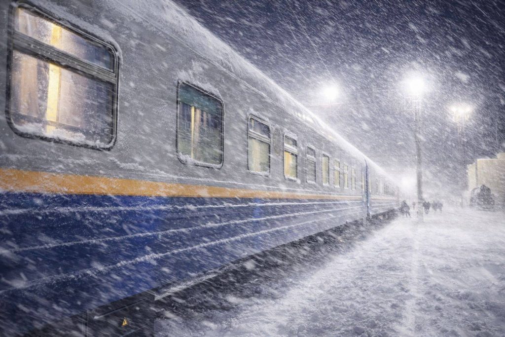 поезда зима
