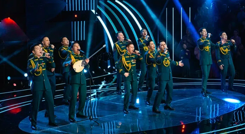 Нацгвардейцы Казахстана спели песню Linkin Park на российском шоу