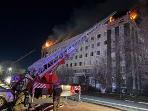 Пожарные потушили здание акимата Актюбинской области