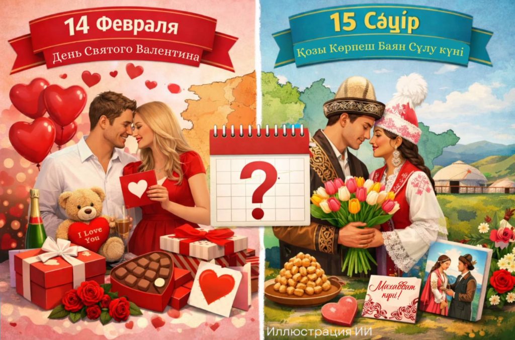 Козы Корпеш или Валентин: какой День влюблённых выбирает Казахстан