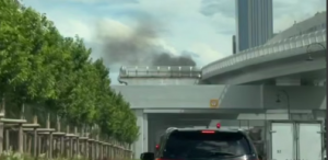 Пожар на путях Астана LRT: движение поездов восстановили ЛРТ