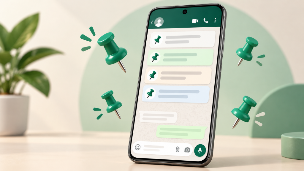 Четыре вместо трёх: WhatsApp обновляет закрепы